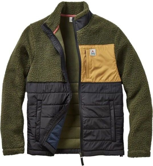 Passenger - Born Explorer - Fleecevest - Olijfgroen - Recycled Polar-Lined Sherpa