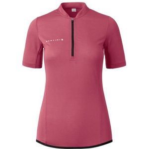 Martini - Flowtrail Halfzip - Fietsshirt - Rood/Roze - Stretch, 84% Lyocell, 16% Polyester