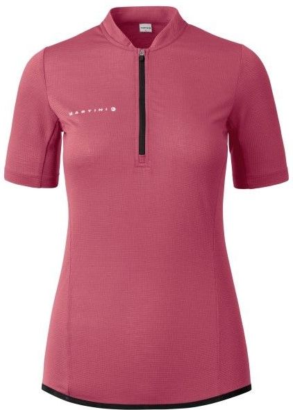 Martini - Flowtrail Halfzip - Fietsshirt - Rood/Roze - Stretch, 84% Lyocell, 16% Polyester