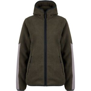 Stoic Womens NorrvikSt Pile Fleece Hoody Fleecevest (Dames |olijfgroen)