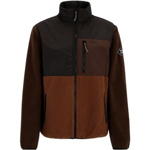 Iriedaily - Auf Deck - Fleecevest - Bruin/Zwart