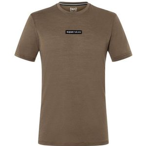 supernatural New School Tee Merinoshirt (Heren |bruin)