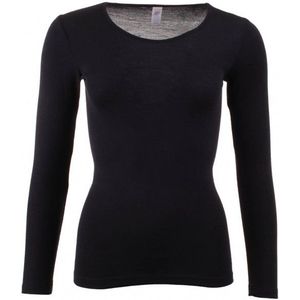 Engel Womens Unterhemd L/S Merino-ondergoed (Dames |zwart)