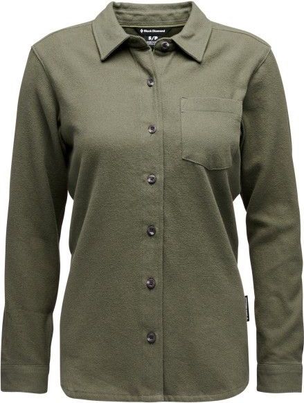 Black Diamond Womens Project Flannel Overhemd (Dames |olijfgroen)