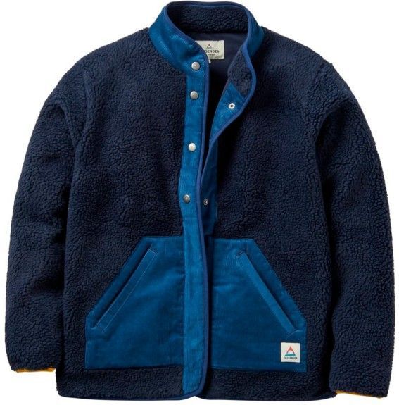 Passenger Womens Clover Recycled Cotton-Lined Sherpa Fleece Fleecevest (Dames |blauw)