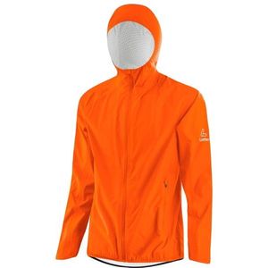 Löffler Hooded Jacket WPM Pocket Regenjas (Heren |oranje |waterdicht)