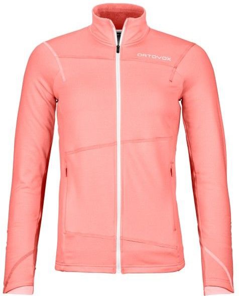 Ortovox - Womens Fleece Light Jacket - Fleecevest - Rood - Stretch, Duimlussen