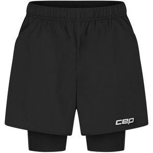 CEP Womens Run Shorts 2In1 Hardloopshort (Dames |zwart)