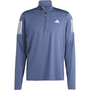 adidas Own The Run Half Zip Hardloopshirt (Heren |blauw)