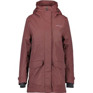 Didriksons Womens Frida Parka 7 Lange jas (Dames |bruin |waterdicht)