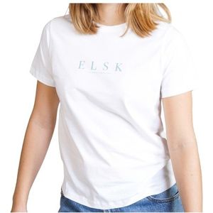 ELSK Womens Pure Essential T-shirt (Dames |wit)