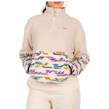 Iriedaily - Trui - Beige - Halve Rits - Losse Pasvorm - Lange Mouw