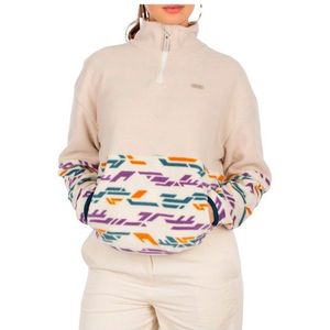 Iriedaily - Trui - Beige - Halve Rits - Losse Pasvorm - Lange Mouw