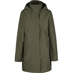 Vaude Womens Itri 2,5 Layer Coat Regenjas (Dames |olijfgroen |waterdicht)