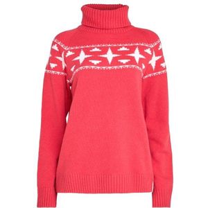 8848 Altitude Womens Sage Wool Rollneck Sweat Merinotrui (Dames |roze)