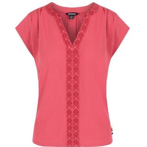 Sherpa Womens Hara Cap Sleeve Top Top (Dames |roze)