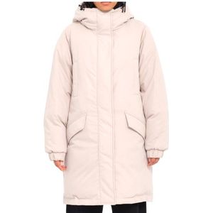 Volcom Womens Sleepi Puff Up Parka Lange jas (Dames |wit/roze)