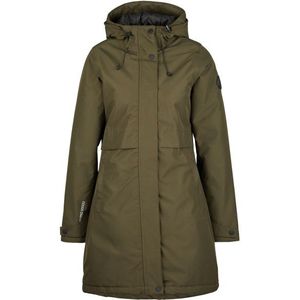 Heber Peak Womens SylvaHe Slim Fit Coat Lange jas (Dames |olijfgroen |waterdicht)