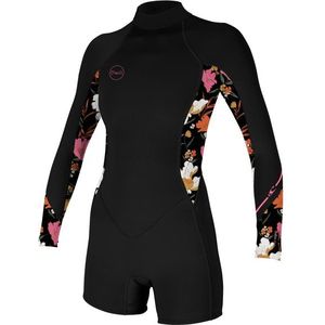 ONeill Womens Bahia 2/1 Back Zip L/S Spring Wetsuit (Dames |zwart)