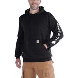 Carhartt Sleeve Logo Hooded Sweatshirt Hoodie (Heren |zwart)