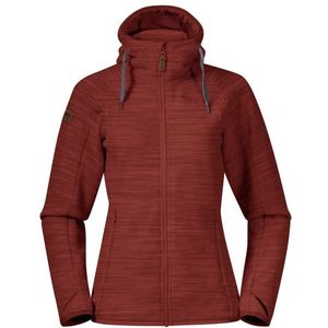 Bergans Womens Hareid Fleece Jacket Fleecevest (Dames |rood)