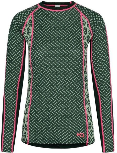 Kari Traa Womens Lekker L/S Merino-ondergoed (Dames |groen)