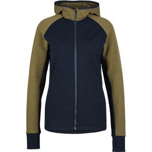 Stoic Womens MerinoFleece260 FlenSt Zip Hoody Merinohoodie (Dames |blauw)