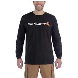 Carhartt Core Logo L/S Longsleeve (Heren |zwart)