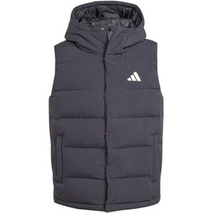 adidas - Helionic Climawarm - Synthetische Bodywarmer - Blauw - Isolerend - Capuchon