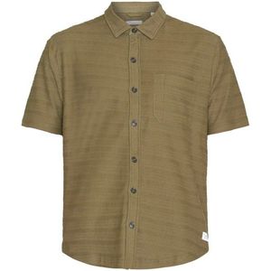 KnowledgeCotton Apparel - Overhemd - Olijfgroen