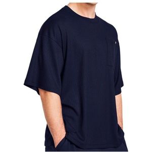 Under Armour Rival Waffle Crew T-shirt (Heren |blauw)