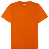 KnowledgeCotton Apparel - Badge T-Shirt - Oranje - T-shirt