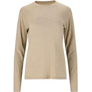 ENDURANCE Womens Maje Melange L/S Tee Sportshirt (Dames |beige)