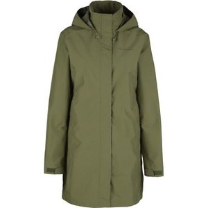 Vaude Womens Itri 2,5 Layer Coat Regenjas (Dames |olijfgroen |waterdicht)