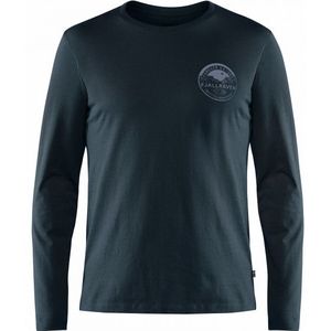 Fjällräven Forever Nature Badge L/S T-Shirt Longsleeve (Heren |blauw)