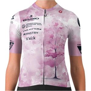 Castelli Womens Espresso Jersey Fietsshirt (Dames |roze)