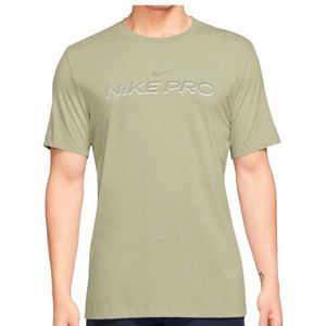 Nike Pro Dri-FIT Fitness T-Shirt Sportshirt (Heren |beige)