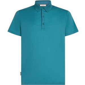 Icebreaker Merino 150 Tech Lite III S/S Polo Merinoshirt (Heren |turkoois)