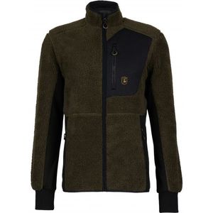 Deerhunter Rogaland Fiber Pile Jacket Fleecevest (Heren |zwart/olijfgroen)