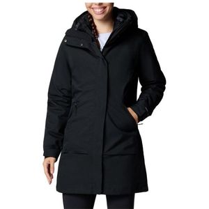 Columbia Womens Pulaski II Interchange Jacket Lange jas (Dames |zwart |waterdicht)