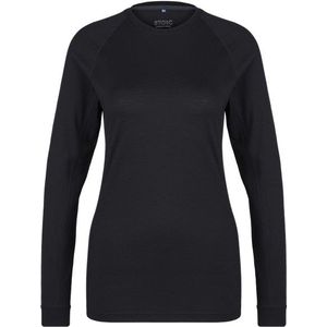 Stoic Womens Merino180 BengtSt L/S Merino-ondergoed (Dames |zwart)