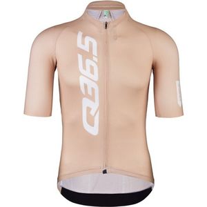 Q365 R2 Signature Jersey Short Sleeve Fietsshirt (Heren |beige)