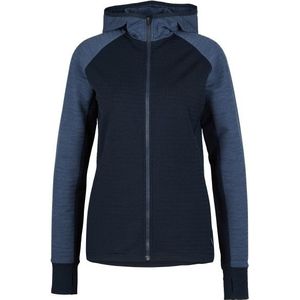 Stoic Womens MerinoFleece260 FlenSt Zip Hoody Merinohoodie (Dames |blauw)