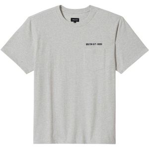 Brixton Embroided Heavy Weight Pocket Tee T-shirt (Heren |grijs)
