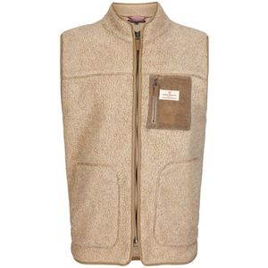 Amundsen Sports Heroes Wool Fleece Vest Wollen bodywarmer (Heren |beige)