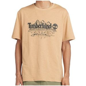 Timberland Short Sleeve Graphic Slub Tee T-shirt (Heren |beige)