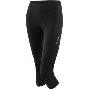 Löffler Womens 3/4 Bike Tights Tour II Fietsbroek (Dames |zwart)