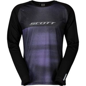 Scott - Tuned T-shirt - Lange Mouwen - Zwart - Paars
