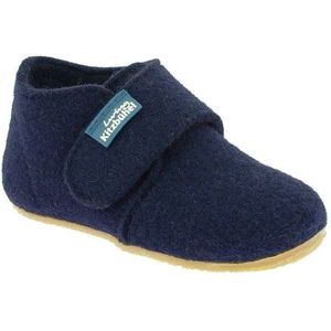 Living Kitzbühel Babys Klettschuh Filz Unifarben Pantoffels (Kinderen |blauw)