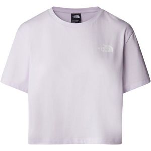 The North Face Womens Cropped Simple Dome Tee T-shirt (Dames |wit)